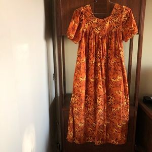 SOLD • prairie cotton smock printed dress